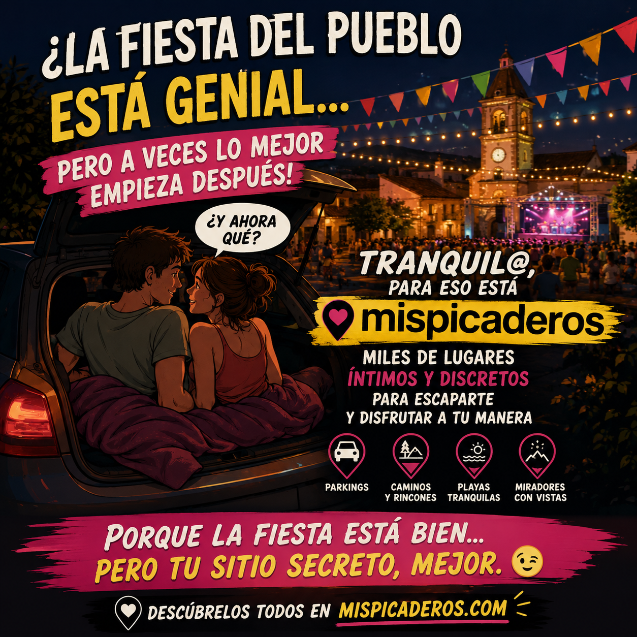 Lugares íntimos en tu pueblo